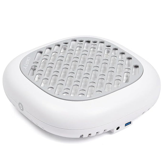 130W Brushless Nail Dust Collector Machine Nail Dust Vacuum Cleaner with Powerful Suction Extractor Fan for Manicure, Professional Nail Filter for Nail Art (Grey Style)