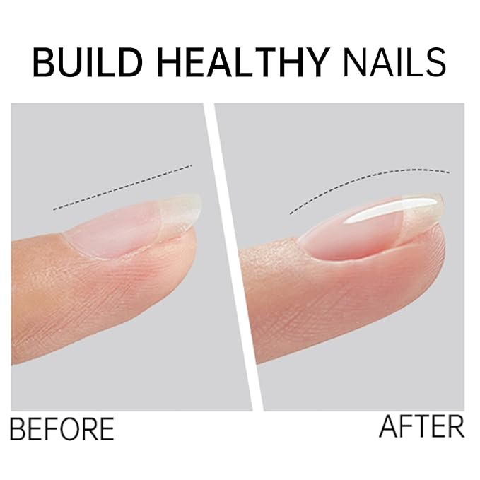 6-in-1 Builder Gel & Base Coat for Nails, Enhance Building Strengthening Apex Enhancement Soft Gel Polish, Beginner Friendly with Upgraded Brush (Milk White, pH 5)