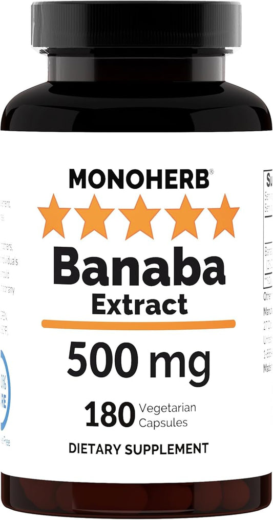 Banaba Extract 500 mg - 180 Capsules