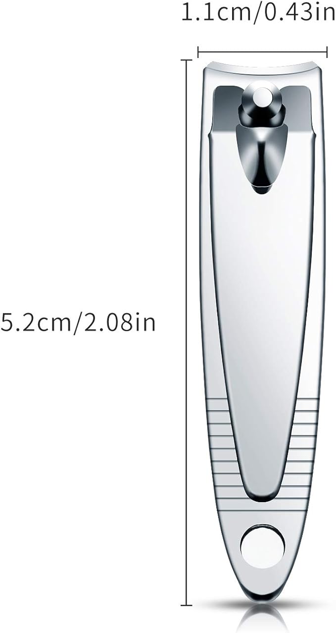 32 Pieces Stainless Steel Fingernail Nail Clipper Bulk Silver Portable Toenail Clippers Cutter Set (Pack of 2)