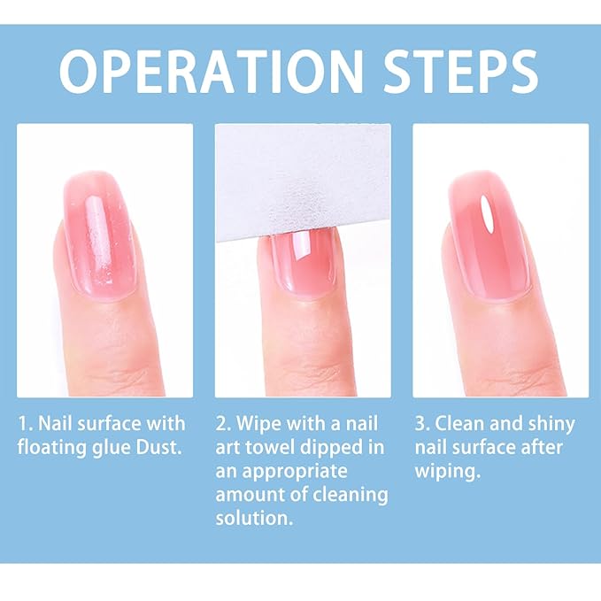 Gel Cleanser for Nails,finger secret Gel Nail Cleanser 240ml,Fresh UV&LED Gel Cleanser,Nail Surface Cleanser for Gel Nails,Nail Cleaning Solution for UV Polish Lacquer Care