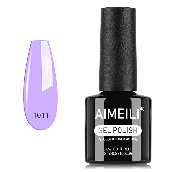 AIMEILI Gel Nail Polish, Hema Free, Cruelty Free, Vegan, Soak Off U V LED Nail Art for Women Girls Manicure Salon DIY Home - 1011 8ml