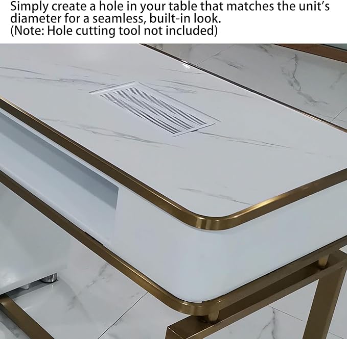 13-Watt Powerful Table Nail Dust Collector, High-Efficiency Vacuum Suction System for Acrylic Gel Nail Polishing, Manicure Tool Featuring Dust Bag for Salon & Home Use