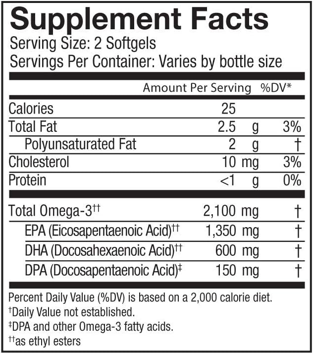 Oceanblue Omega-3 2100 Bundle – CoQ10 90ct + Triple Strength 60ct – High-Potency EPA, DHA & DPA – Heart & Brain Support – Orange Flavor, Burpless Fish Oil - 2 Pack