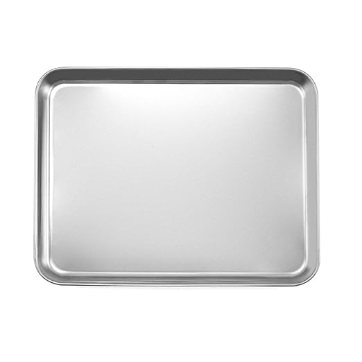QWORK Stainless Steel Surgical Tray, for Medical Instruments, Tattoo, Surgical Supplies, 12 3/16 x 9 7/16 x 1 5/16 inch, 1 Pack