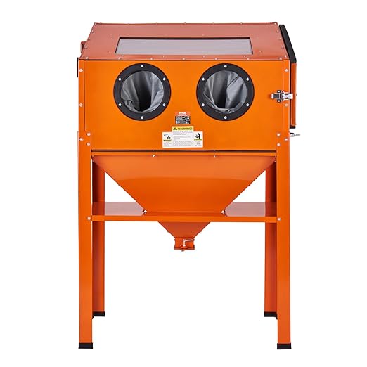 VEVOR 60 Gallon Sandblasting Cabinet, 40-120PSI Sand Blasting Cabinet with Stand, Heavy Duty Steel Sand Blaster with Blasting Gun & 4 Ceramic Nozzles for Paint, Stain, Rust Removal