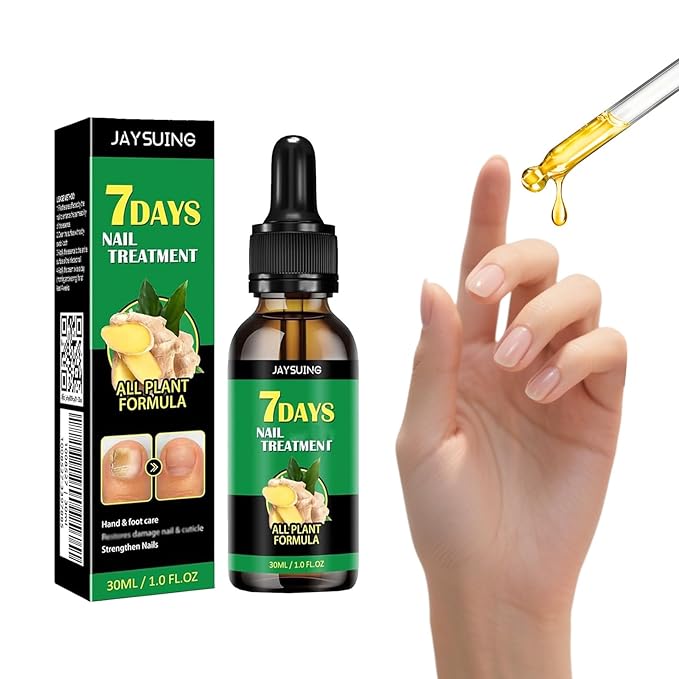 2 Pcs 7 Days Ginger Nail Treatment Nail Serum, Ginger Cuticle Care Oil for Nails, GingerNail Care Essential Oil for Strengthen & Promote Nails Growth