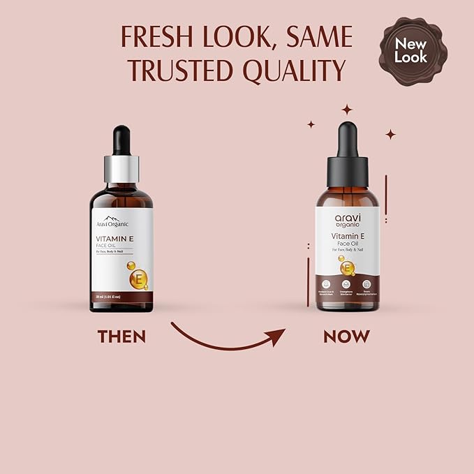 Vitamin E Oil For Face - 30 ml | Best Oil For Face, Body and Nail From Veg Vitamin E Source | Nourish Your Face and Repair Damaged Skin Naturally.