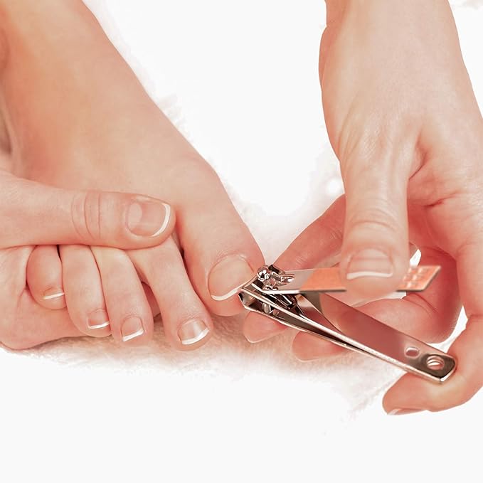 Yaomiao 12 Pieces Nail Clipper Set Stainless Steel Nail Cutter Fingernails and Toenail Clipper Cutter for Women Men (Rose Gold)