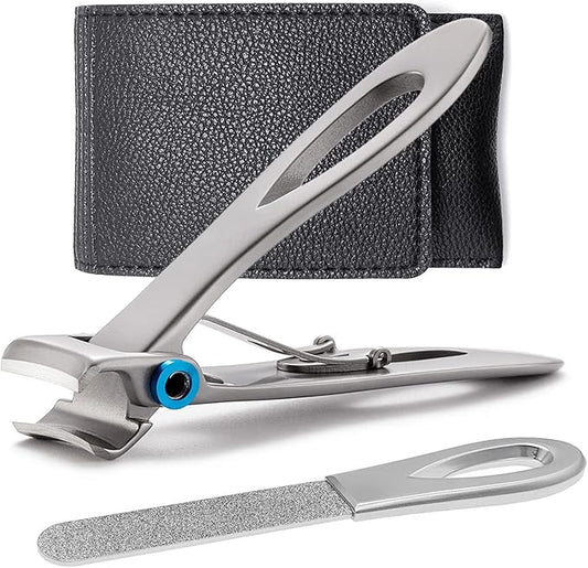 Toenail Clippers for Thick Toenails Wide Jaw Opening Ultra Sharp Toe Nail Clippers for Thick Nails for Seniors, Men, Women, Adult, Seniors, Heavy Duty Stainless Steel