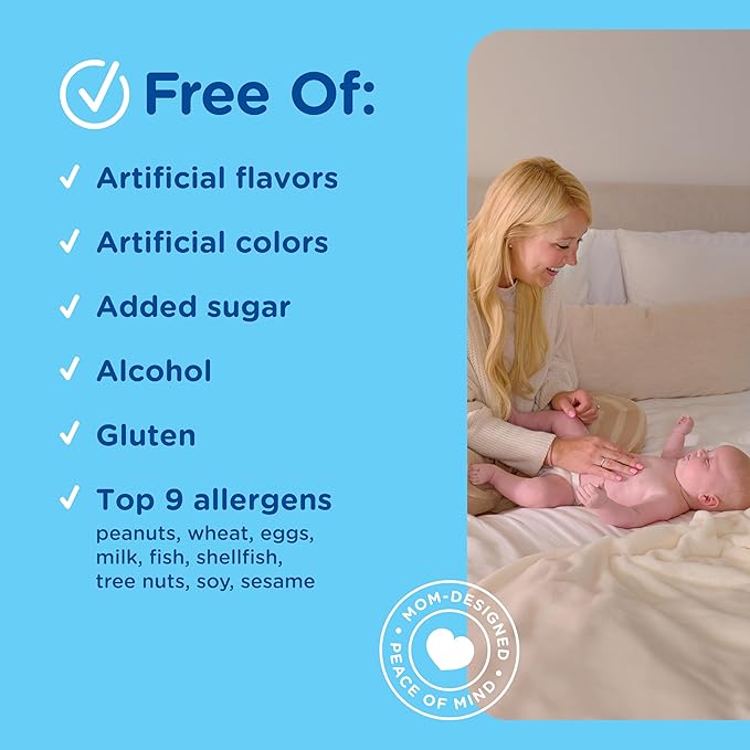 Mommy's Bliss Baby Probiotic Drops, Daily Gas, Constipation and Colic Symptom Relief + Immune Support, Newborns & Up, 0.34 Fl Oz (30 Servings), Pack of 2