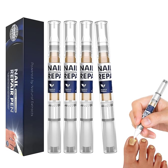 Toenail Treatment Extra Strength Pen for Toenail & Finger, More Pure Natural Plant Extracts, for Damaged Nail, Nail Repair Pen-4 pcs