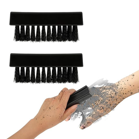 2 Pack Hand Nail Brush for Cleaning Fingernails, Durable Nylon Firm Stiff Bristles Nail Scrubber Brushes for Men Mechanics Gardeners Scrubbing under Fingers Foot Toes Nails Scrub Brush