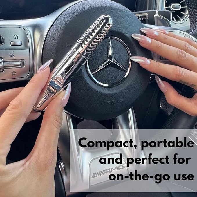 Silver Nail Brush for Cleaning Fingernails & Manicure-Safe Antibacterial Hand Wash – Portable Soft Bristle Nail Scrubber with Keychain with 100ml Moisturizing Hand Soap