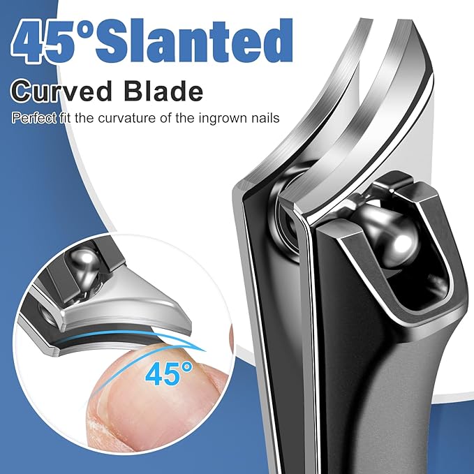 Stocking Stuffers Gifts for Men,Toenail Clippers for Thick Toenails, Nail Clippers for Men with Wide Jaw Opening, Heavy Duty Ingrown Toenail Clippers, Christmas Xmas Presents Gifts for Adults