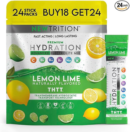 Hydration Powder, Electrolyte Powder Packets, Naturally Flavored Hydrating Packets for Water, Fast Acting Hydrate Electrolytes with Vitamins C & D