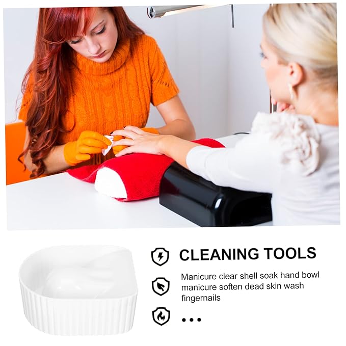 Nail Soaking Bowl Manicure Supplies Spa Nail Art Remover Hand Bowl for Home Salon