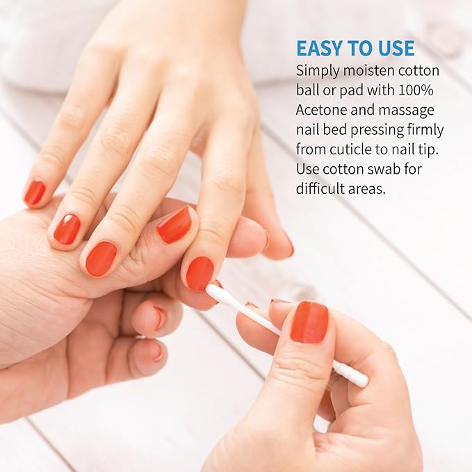 ForPro Professional Collection 100% Pure Acetone, Professional Nail Polish Remover for Natural, Artificial, Acrylic, and Sculptured Nails, Removes Gel Polish, Glue, and Glitter, 16 fl. oz.