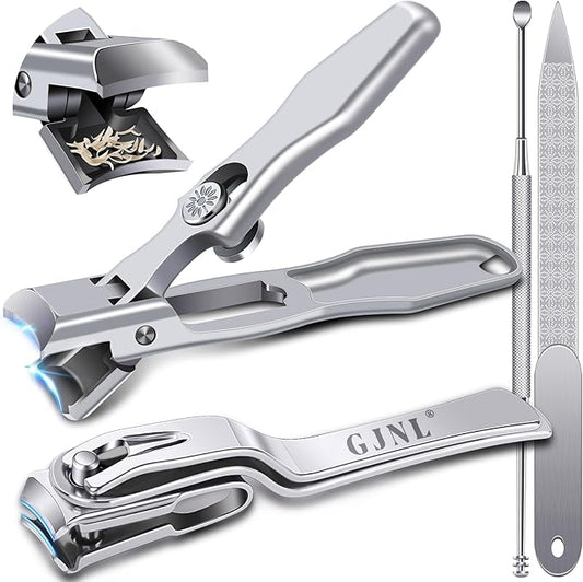 Stocking Stuffers 2025, Toenail Clippers for Thick Toenails for Seniors - Wide Jaw Nail Clippers for Men & 360 Degree Rotary Toenail Clippers for Seniors, Christmas Xmas Presents Gifts for Adults