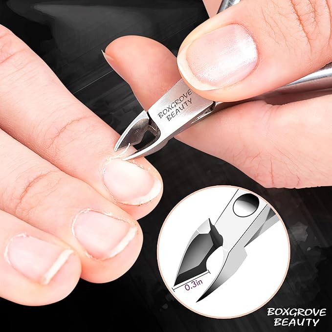 Professional Cuticle Cutter & Pusher Trimmer Manicure Tools with Double Spring– Perfect Nail Care Tool for Manicure & Pedicure Beauty at Home/Spa/Saloon