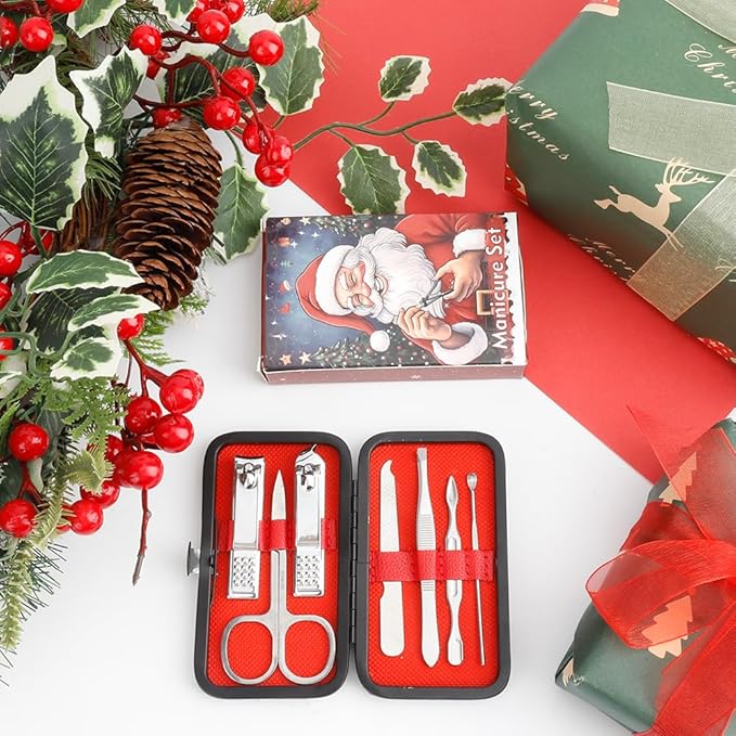 Stocking Stuffers for Women,Nail Clippers Set,Nail Kit 7 in 1 Manicure Set Pedicure Tools for Feet,Fingernail Toenail Clippers Women Grooming Kit Christmas Gifts with Gift Box