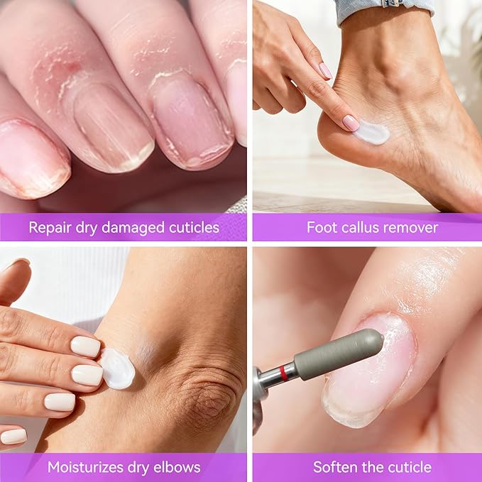 gelike ec Organic Nail Cuticle Remover for Salon: Vanilla 3 In 1 Natural Cuticle Softener Exfoliator Moisturizer for Professional Manicure