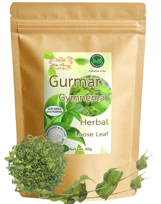Hida Beauty Gurmar Gymnema Sylvestre Tea 1.76 Ounce Dried Loose Leaf