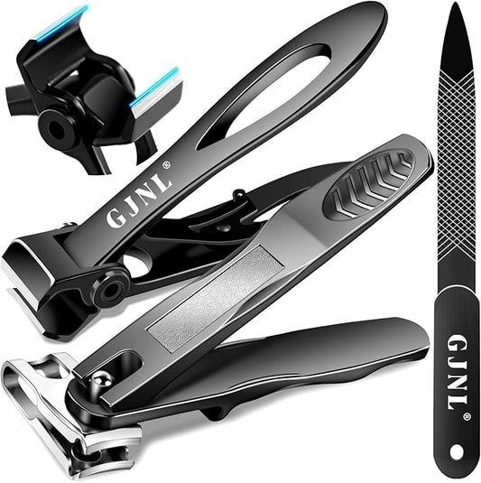 Stocking Stuffers for Men, Toenail Clippers for Seniors Thick Toenails, Large Toe Nail Clippers for Men with Wide Jaw & 360°Rotary Nail Clippers for Seniors, Christmas Xmas Presents Gifts for Adults