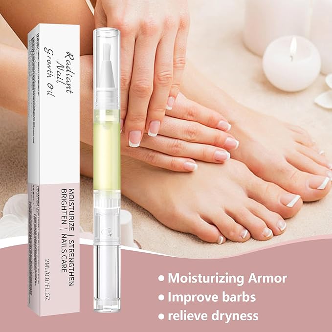 Rejuvenation Nail Growth Pen,Radiant Nail Growth & Strengthening Oil Pen with Cuticle Care and Manicure Nourishment for Moisturizing Nail Care,2Pcs