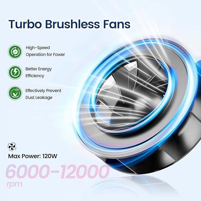JODSONE 120W Nail Dust Collector Powerful Vacuum Fan Dust Collector Nail with Reusable Filter Manicure Pedicure Tool for Acrylic Nail Polishing Salon and Home Use