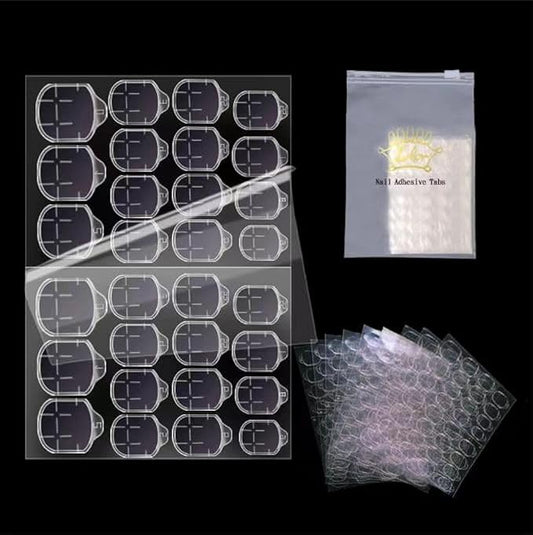 10 Sheets Nail Adhesive Tabs,Waterproof Breathable Press on Nails Sticky Tabs,Nail Adhesive for Press on Nails （10 sheetsFor fingernail）
