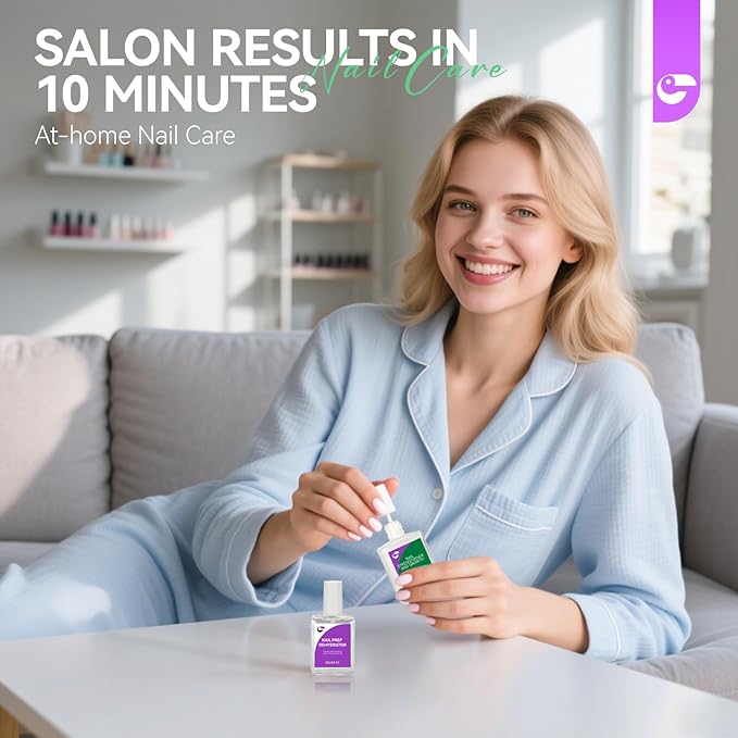 Gelike EC Nail Care Set: Strengthener and Dehydrator – Repair Protect & Perfect Your Nails - Long-Lasting Adhesion for Salon DIY Manicures