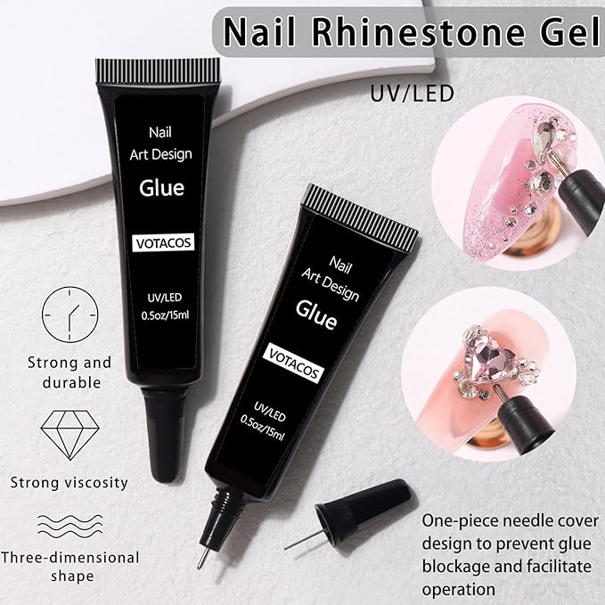 Nail Art Pearls with Rhinestones Glue Gel Flatback Pearls Nail Charms Luxurious Nails Supplies Accessories Gold Silver Gems Jewelry Colorful Pearl for Women Nails Design(4 Colors)