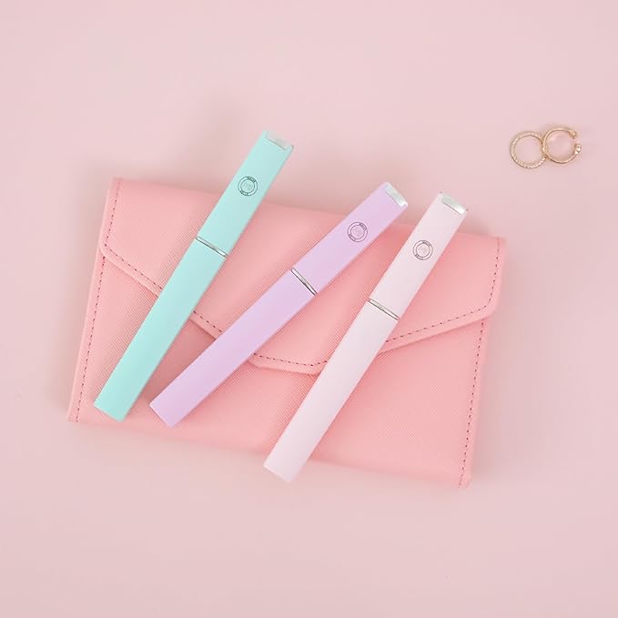 Best Crystal Glass Nail File & Travel Case - Heavy Duty Professional Nail Shaper - Pink 2mm