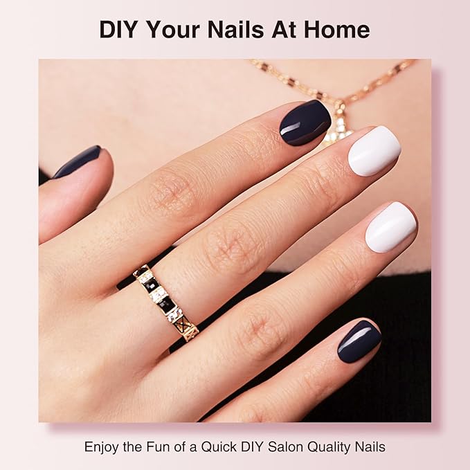 Semi Cured Gel Nail Strips - 30PCS Long-Lasting Nail Wraps, Salon-Quality Semi Cured Stickers, 2 Weeks Wear, Easy DIY Manicure-Light Glimmer