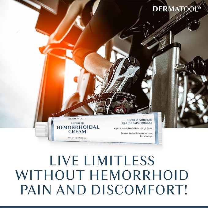 Hemorrhoid Treatment - Advanced Hemorrhoid Cream 5% Lidocaine & Phenylephrine - Hemorrhoid Shrinking Treatment - Rapid Relief of Pain, Swelling, Bleeding, Itching and Burning - Fissure & Hemorrhoids
