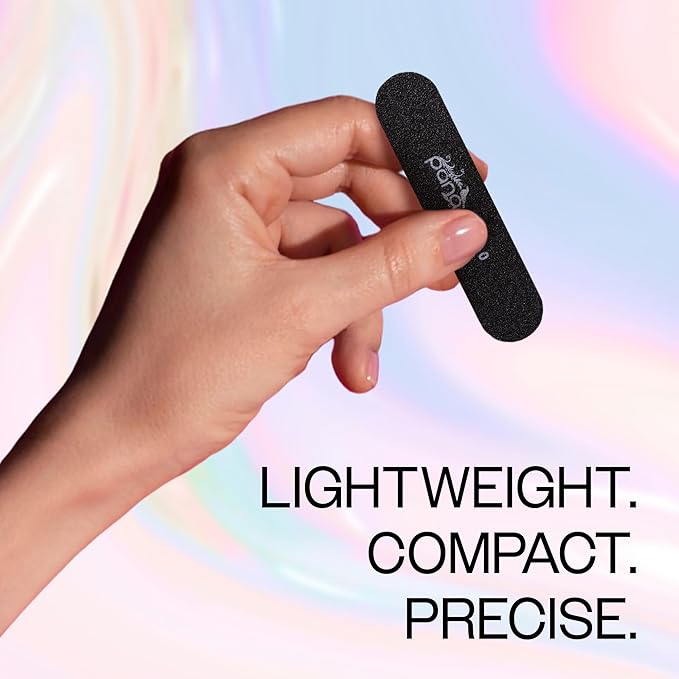 25PCS Mini Size PANA Professional Double Sided Nail Files - Black, 80/80 Grit - Emery Board Nail Buffering File Manicure Pedicure Nail Polisher Washable
