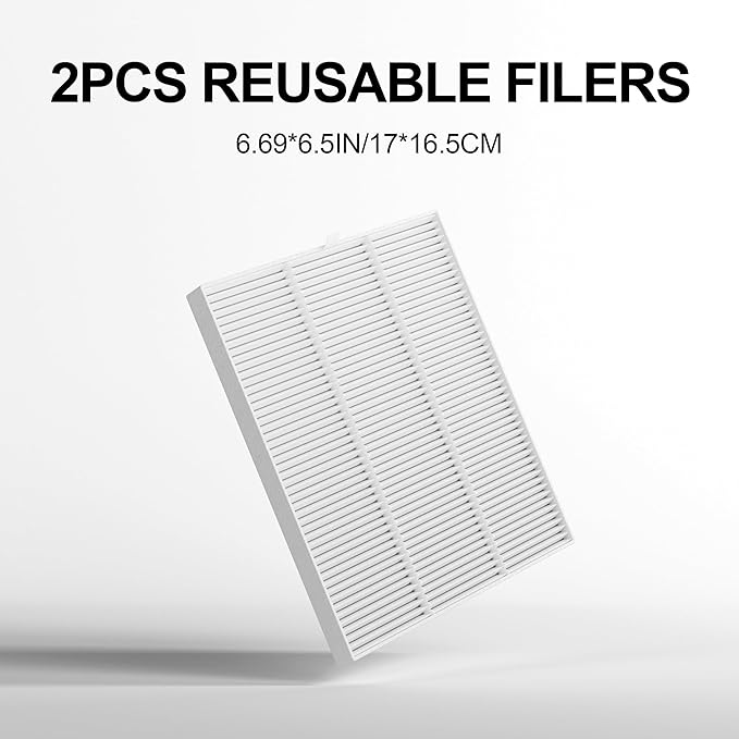 L'UGX 2Pcs Reusable Nail Dust Collector Filters for L'UGX Professional Rechargeable Nail Dust Vacuum Machine LG618S
