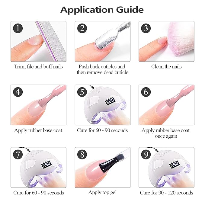 RARJSM Rubber Base Milky White,Builder Extension Gel Builder Soft White,Rubber Base Coat Gel Nail Polish 15ml Natural White Nail Strengthener Soak Off Curing Requires 1 Bottle for Home Salon DIY