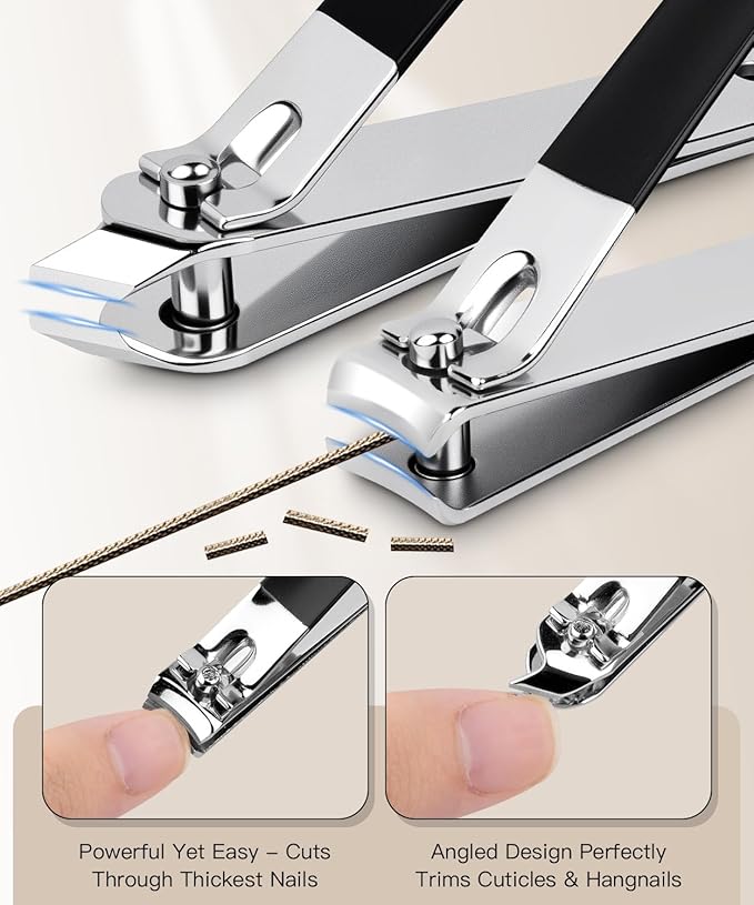 12Pcs Ingrown Toenail Removal Kit-Toenail Clippers for Ingrown & Thick & Hard Nails-Ingrown Toenail Tool with Toe Nail Clippers/Nail Cutter/Pedicure Knife/Callus Remover Tools for Seniors Men Women