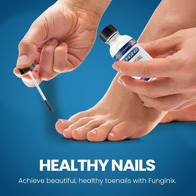 FUNGINIX Toenail Fungus Treatment Extra Strength - Antifungal Nail Treatment With 10% Undecylenic Acid & Tea Tree Oil - Nourished by 15+ Natural Oils & Botanicals- Made in USA(3 Pc,Packaging May Vary)