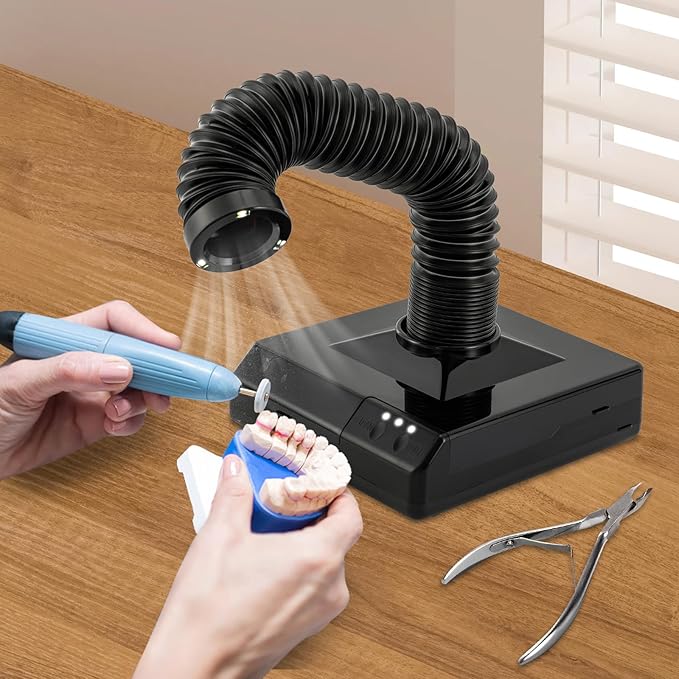 Countertop Vacuum Cleaner Dust Collector, Nail Art Manicure Dentist's Dust Clean Tool, Dust Collector Fan Vacuum Cleaner