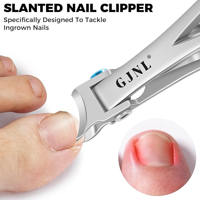 Stocking Stuffers Gifts for Men, Toenail Clippers for Men Thick Nails, Heavy Duty Very Sharp Ingrown Nail Clippers Christmas Xmas Presents for Girls, Sliver