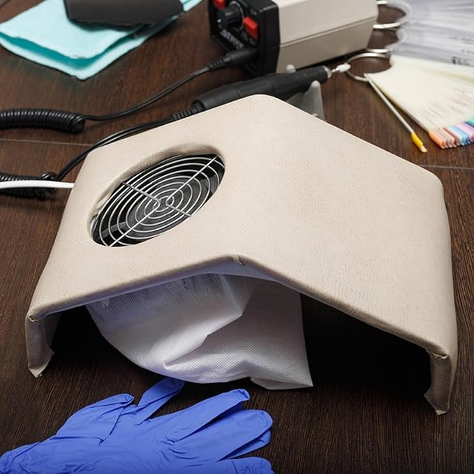 10Pcs White Non-Woven Nail Art Dust Suction Collector, Dust Collector Bags, Replacement Bag for Nail Art Equipment, Durable, Bags for Nail Salon