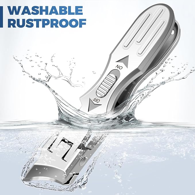 Ingrown Toenail Clippers - Christmas Xmas Presents Gifts, Wide Jaw Opening Nail Clippers with Catcher, 45 Degrees Toenail Clippers for Seniors Slanted Nail Clipper Stocking Stuffers Gifts for Men