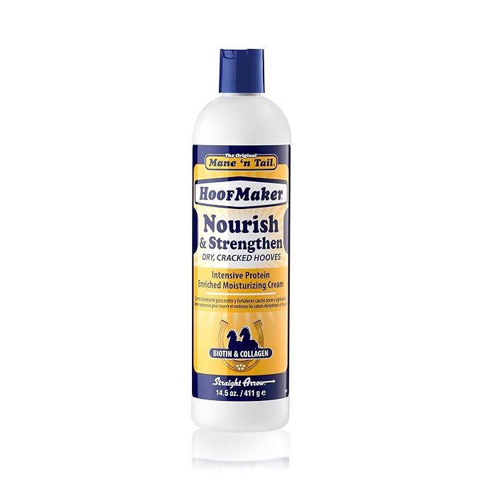 Mane 'n Tail Hoofmaker Hand & Nail Therapy (14.5 Oz) – Fragrance-Free, Biotin & Collagen-Enriched Moisturizing Cream for Strengthening Hooves & Promoting Healthy Growth