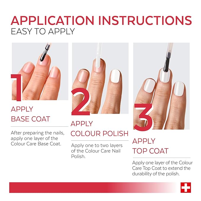 PODERM - Nail Polish – Enriched with Tea Tree – Improves nail appearance – Ingredients Natural/Vegan - foot/hand - Swiss Made (French White)