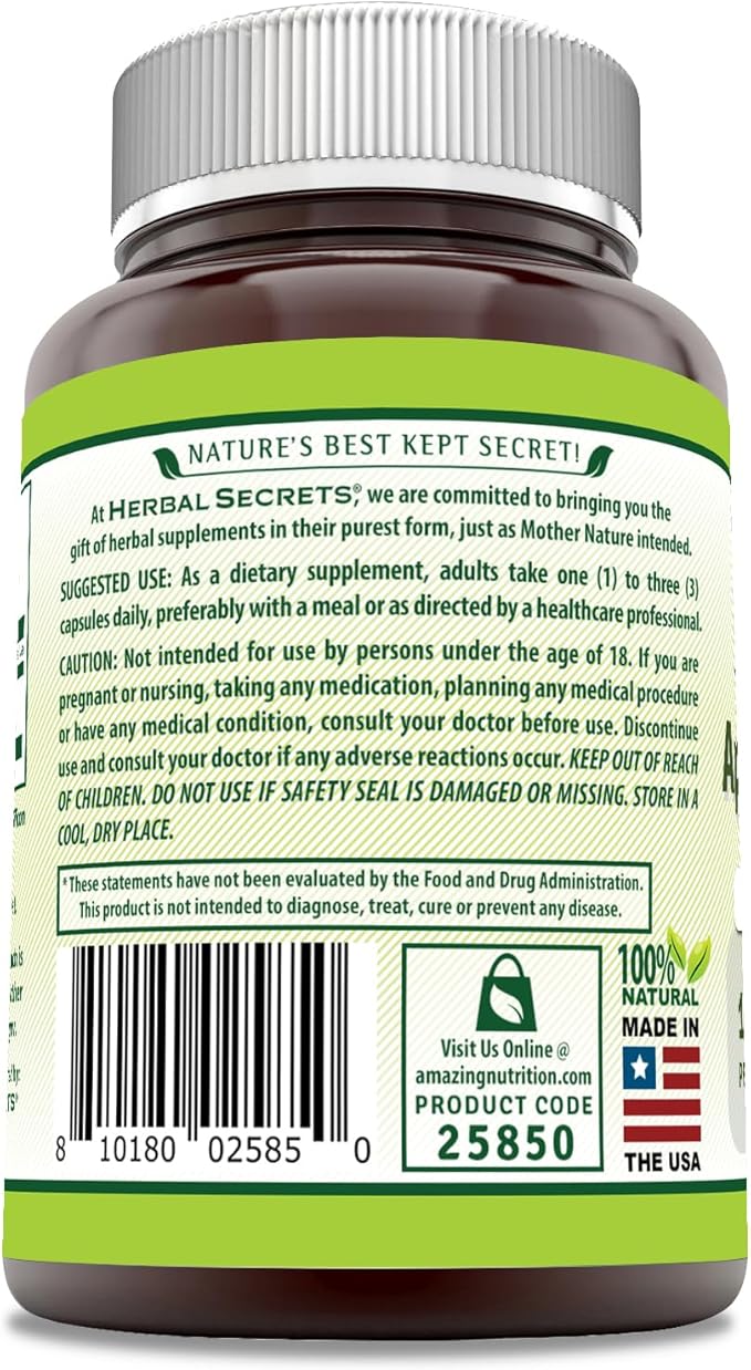 Herbal Secrets Apple Cider Vinegar Supplement | 1500 Mg Per Serving | 120 Capsules| Non-GMO | Gluten Free | Made in USA