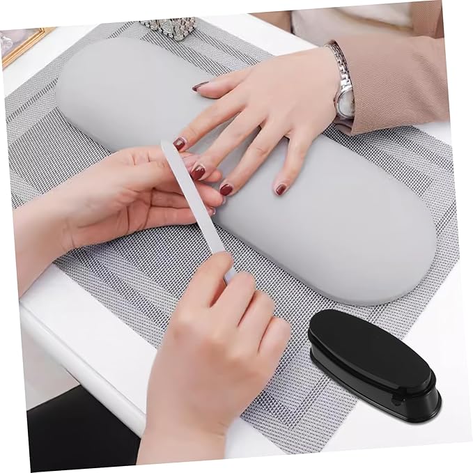 MERRYHAPY 3Pcs Nail Dip Powder Recycling Tray with French Tip Mold Compact Sanitary Durable Nail Art Organizer for Glitter Rhinestones and Excess Powder Storage