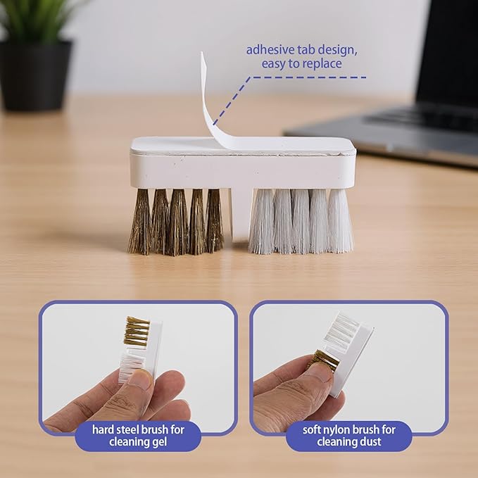 2 Pcs 2 In 1 Nail Drill Bit Holder, 30 Holes Case Tech Bits Cleaning Brush Organizer Professional Nail Tools Dustproof Stand Displayer Storage Box (Pink+White)